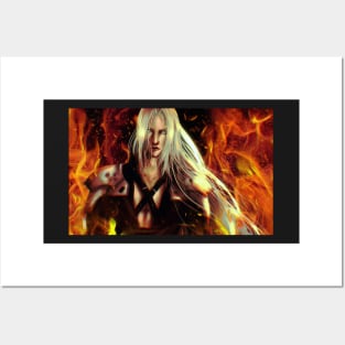 Sephiroth flames ( 2019) Posters and Art